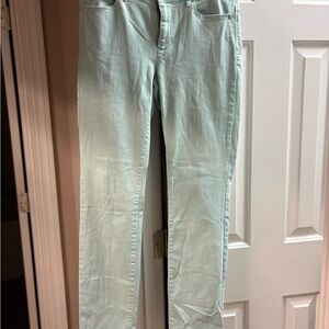 J. Jill Light Green Skinny Jeans
